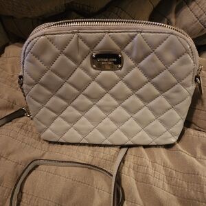 Light gray Michael Kors crossbody  purse